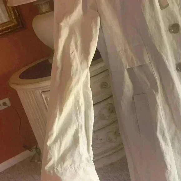 Ann Taylor LOFT Womens Light Khaki Spring Light Trench Coat Jacket Size Large. - Picture 8 of 11